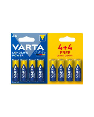 PILES VARTA LONGLIFE POWER AA 4+4