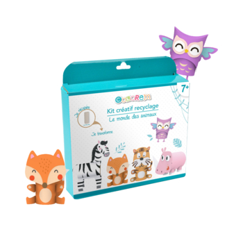 KIT CREATIF RECYCLAGE LE MONDE DES ANIMAUX