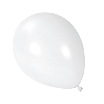 SET DE 10 BALLONS EN LATEX NATUREL D30CM BLANC