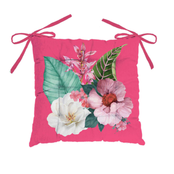 ASSISE MATELASSEE 40 x 40 CM COTON IMPRIME ROSABELLA