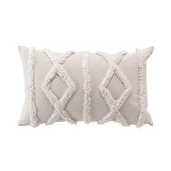 COUSSIN DEHOUSSABLE COMPRESSE 30 x 50 CM POLYCOTON TUFTE SAFIRA NATUREL