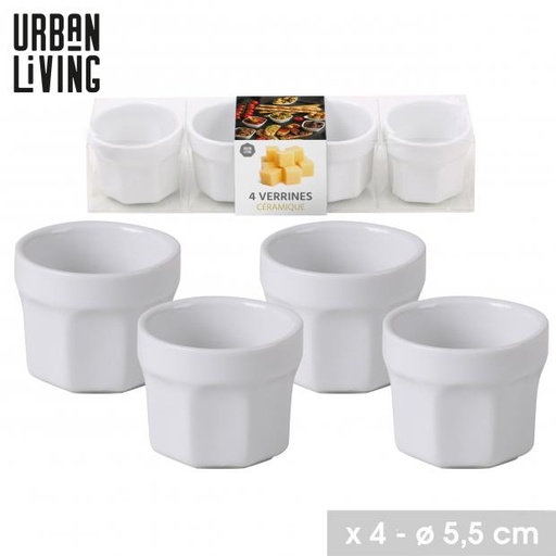 LA CERAMIQUE - SET DE 4 VERRINES EN