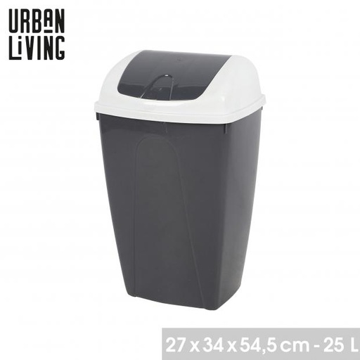 PASHA POUBELLE FLIP 25L BICOLORE