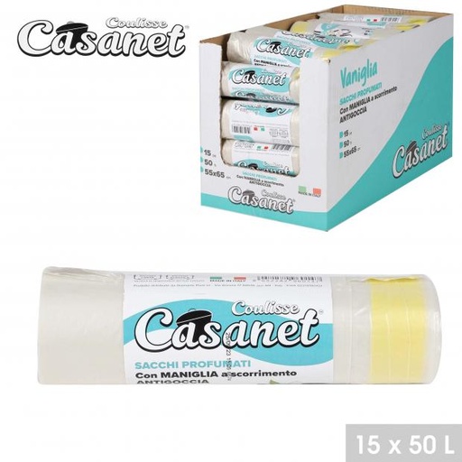 SACS POUBELLE PARFUMES VANILLE COULEUR