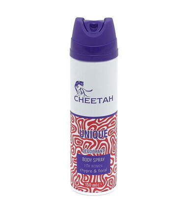 CHEETAH DEOSPRAY POUR FEMMES 150ML UNIQUE