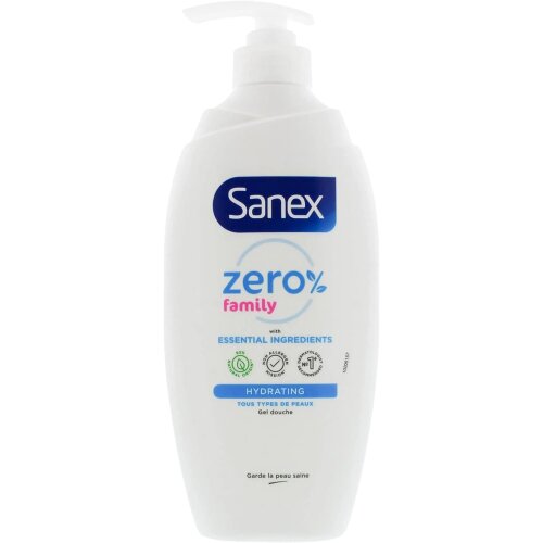 SANEX GEL DOUCHE 725ML ZERO % FAMILLE HYDRATANT AVEC POMPE