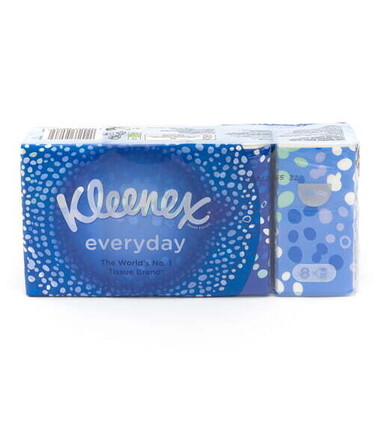 KLEENEX EVERYDAY MOUCHOIRS 8 x 9 MOUCHOIRS 3 PLIS