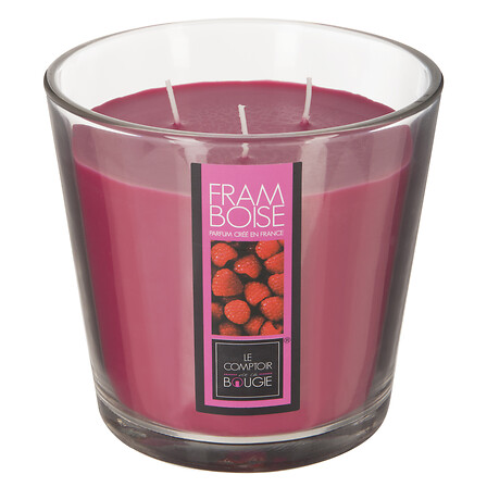 BOUGIE PARFUMÉE EN VERRE - NINA - FRAMBOISE - 500G