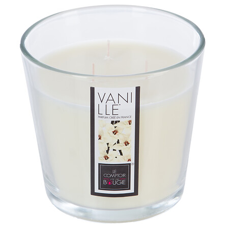 BOUGIE PARFUMÉE EN VERRE - NINA - VANILLE - 500G