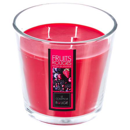 BOUGIE PARFUMÉE EN VERRE - NINA - FRUIT ROUGE - 500G