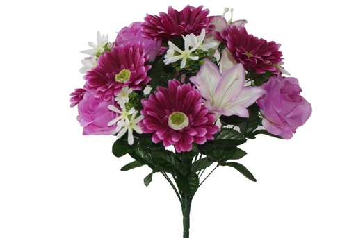 MIXED ROSE/GERBERA/LILY X21 LAVENDER