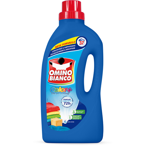 Omino Bianco Lessive Liquide Color+ 1,48L 37 Doses Protection Couleurs