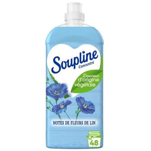 Soupline Adoucissant 48D 1,2L Fleur De Lin Nl.Fr.