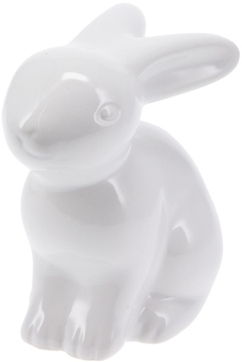 LAPIN BLANC 12CM EN CÉRAMIQUE