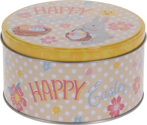 BOÎTE À BISCUITS EN MÉTAL DIAMÈTRE 135X68MM