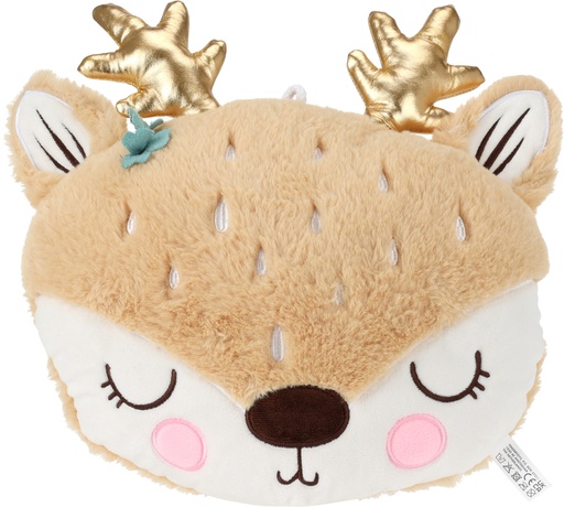 OREILLER EN PELUCHE 28X25X10CM