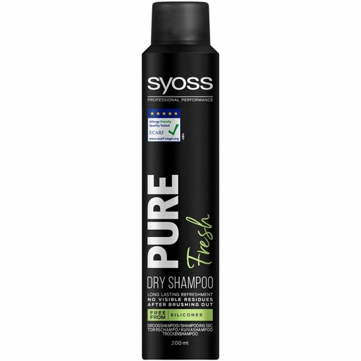 Syoss Shamp Sec 200ml Pure Fresh Nl.Fr.