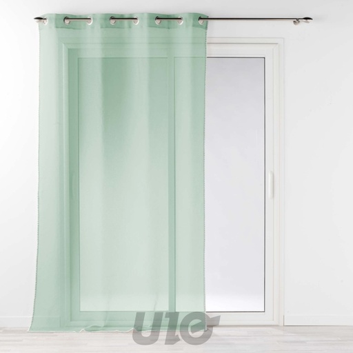 PANNEAU A OEILLETS 140 x 240 CM VOILE SABLE FANTAISIE LOUISE SAUGE