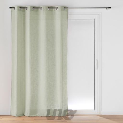 PANNEAU A OEILLETS 140 x 280 CM EFFET LIN TISSE CLORIS SAUGE