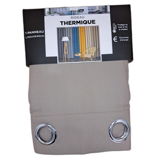 RIDEAU ISOLANT THERMIQUE 140x240CM - ATMOSPHERE