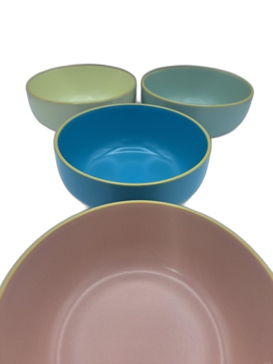 BOL FAIENCE 15CM - 4 COULEURS