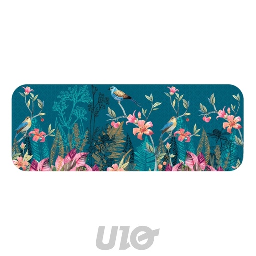 TAPIS RECTANGLE 45 x 120 CM FLANELLE IMPRIMEE ALOUETTE