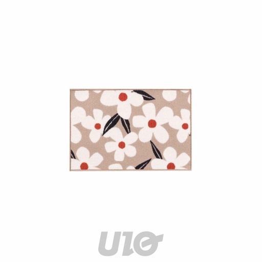 TAPIS RECTANGLE 40 x 60 CM IMPRIME DARCY NATUREL