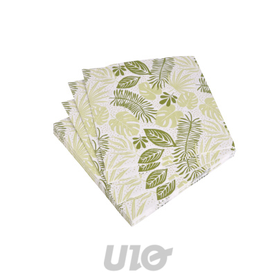 SET DE 20 SERVIETTES EN PAPIER 3 PLIS 33*33CM FEUILLE
