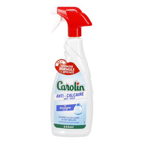 Carolin Spray 650ml Anti-Calaire Au Vinaigre Nl.Fr.