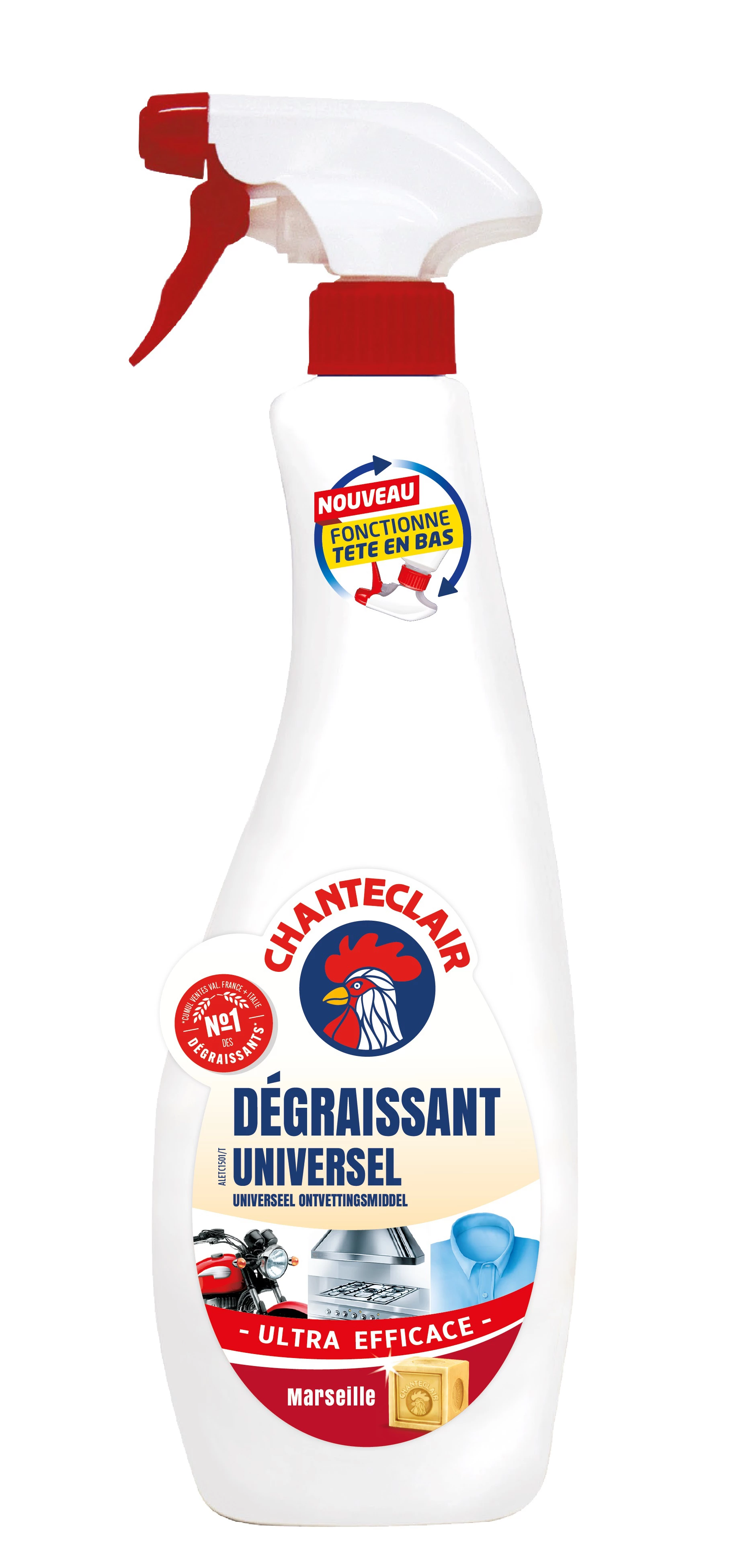 Chante Clair Spray 600ml Degraissant Marseille Nl.Fr.De.