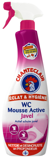 Chante Clair Spray 625ml WC Mousse Active Javel Nl.Fr.De.