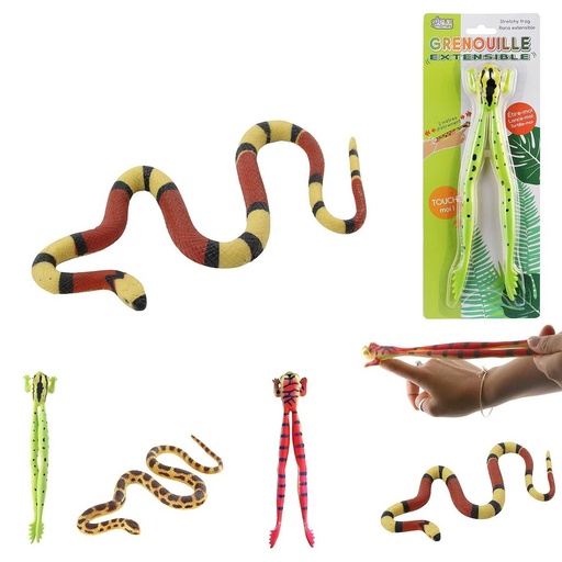ANIMAUX GRENOUILLE SERPENT EXTENSIBLE 2M