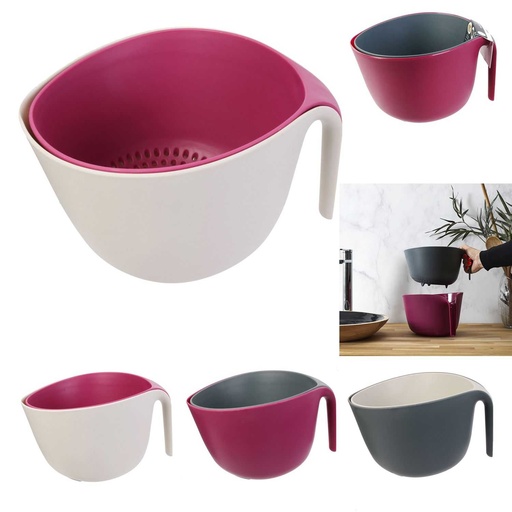 BOL PASSOIRE RONDE 2EN1 COOK CONCEPT