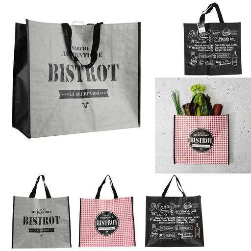 SAC SHOPPING BISTROT 40X45X20CM