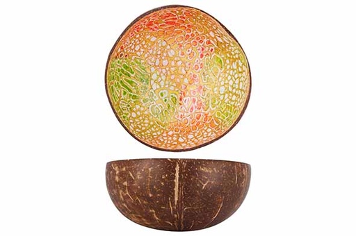 COCOSBOWL VERT / ROUGE COQUILLE D'OEUF D14CM