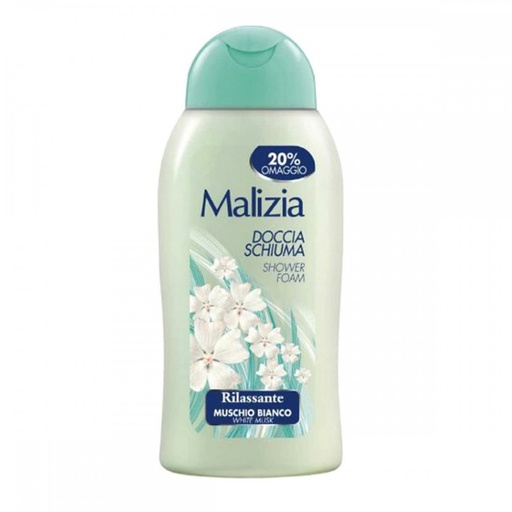 MALIZIA DOUCHE 300ML MUSCHIO BIANCO NL.FR.