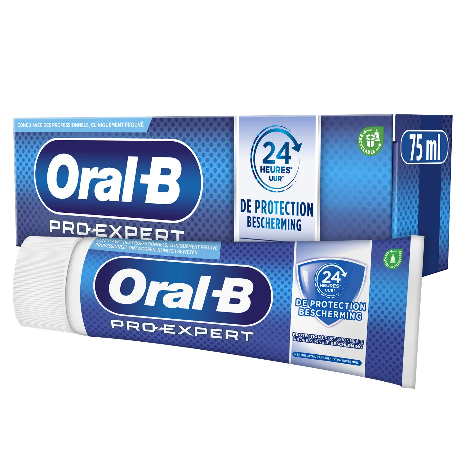ORAL--B DENTIFRICE 75ML PRO EXPERT PRO MENTHE NL.FR.