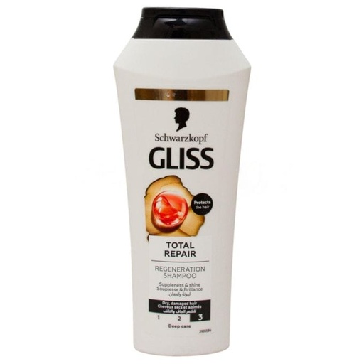 GLISS SHAMPOING 250ML TOTAL REPAIR CHEVEUX SECS ET ABÎMÉS