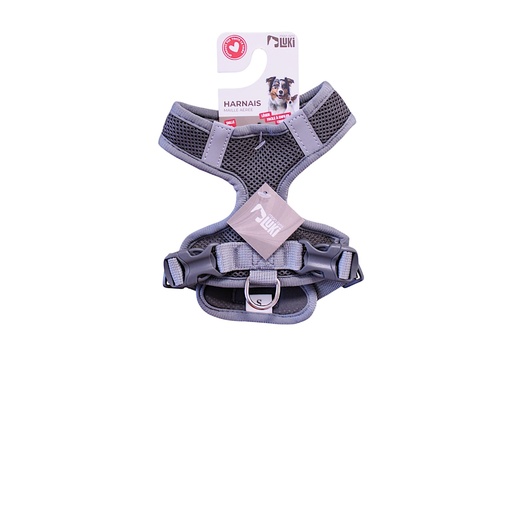 HARNAIS TEXTILE TAILLE S-GAROT 28-35cm POIDS 1.5-2.5 KG GRIS