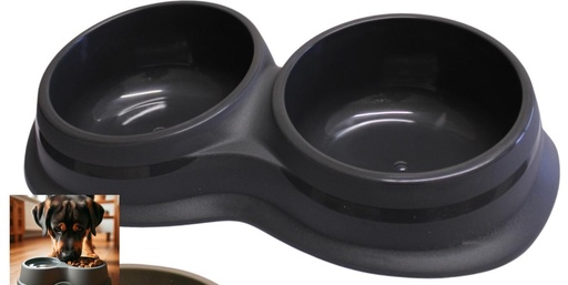 GAMELLE DOUBLE WAVE 42x33x9,5  0,900LX2 ASSORTI ANTHRACITE TAUPE GRIS