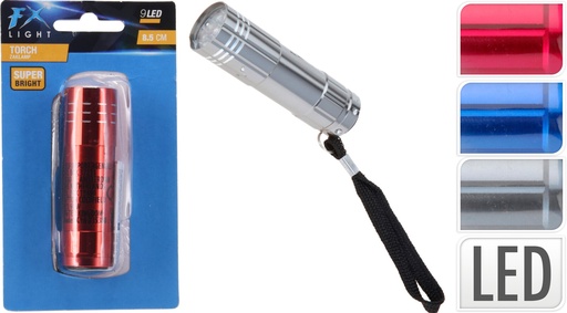 LAMPE DE POCHE 9 LED 8CM
