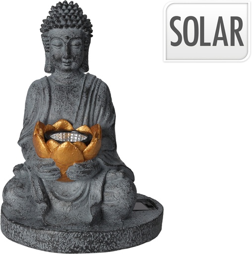 LAMPE SOLAIRE BOUDDAH 17X25CM