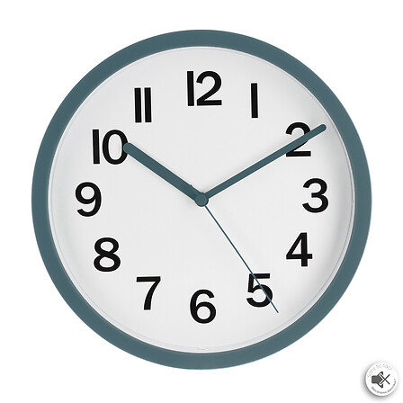 Horloge Murale Atmosphera LOLY Plastique Ø22 cm Vert Canard