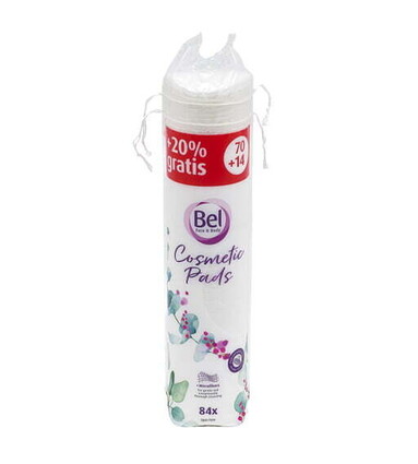BEL FACE & BODY DISQUES DÉMAQUILLANTS COTON 70+14PCS GRATUIT
