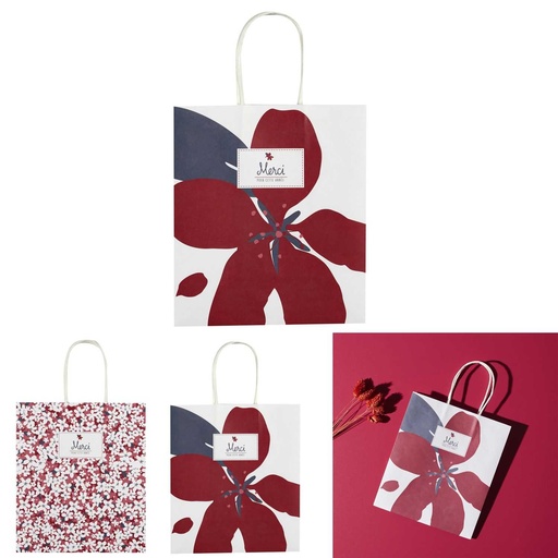 SAC CADEAU MERCI POUR CETTE ANNEE 18X21CM