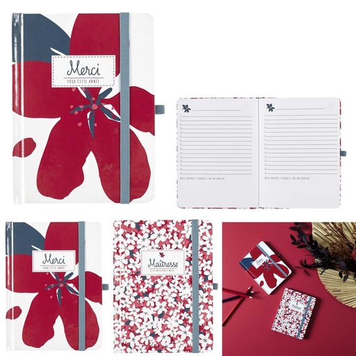 CARNET A6 AVEC ELASTIQUE 48 PAGES