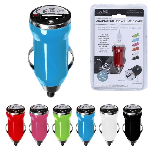 CHARGEUR USB ALLUME CIGARE 2A VOITURE