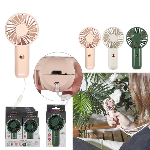 VENTILATEUR RECHARGEABLE SILENCIEUX