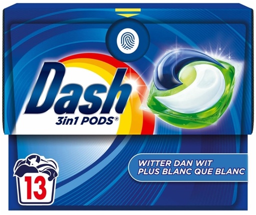 DASH PODS 13D 3EN1 + BLANC QUE BLANC