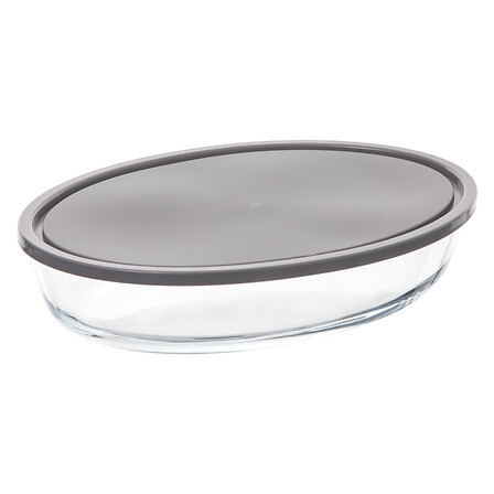 PLAT OVAL EN VERRE - 30X21CM - KEEPEAT
